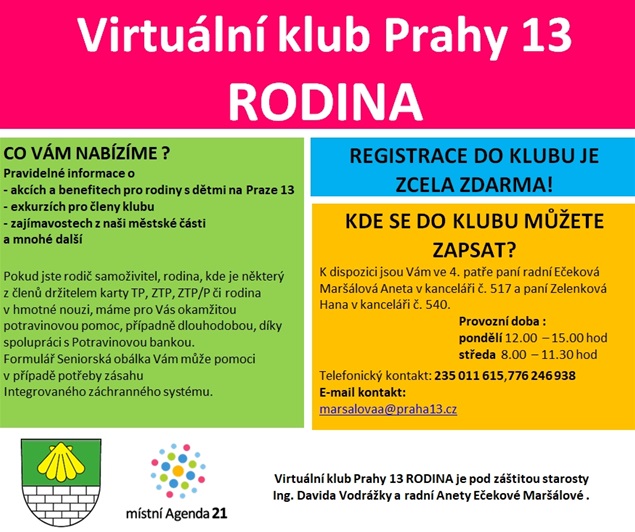 LETÁK KLUB RODINA - varianta 24.6.2020 LETÁK KLUB RODINA - varianta 24.6.2020