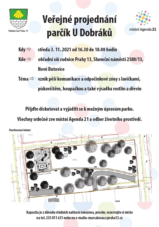 Veřejné projednání - parčík U Dobráků