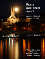 Plakát Praha mezi dnem a nocí